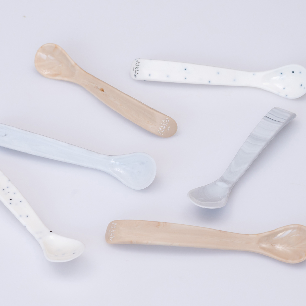 BELLA TUNNO スプーン 2本セット ベビー ( ベラトゥーノ シリコン 離乳食 食洗機対応 カトラリー 子供 赤ちゃん ベビー食器 安心 安全 出産祝い おしゃれ ギフト ) 【SPECKLE】 SPECKLE