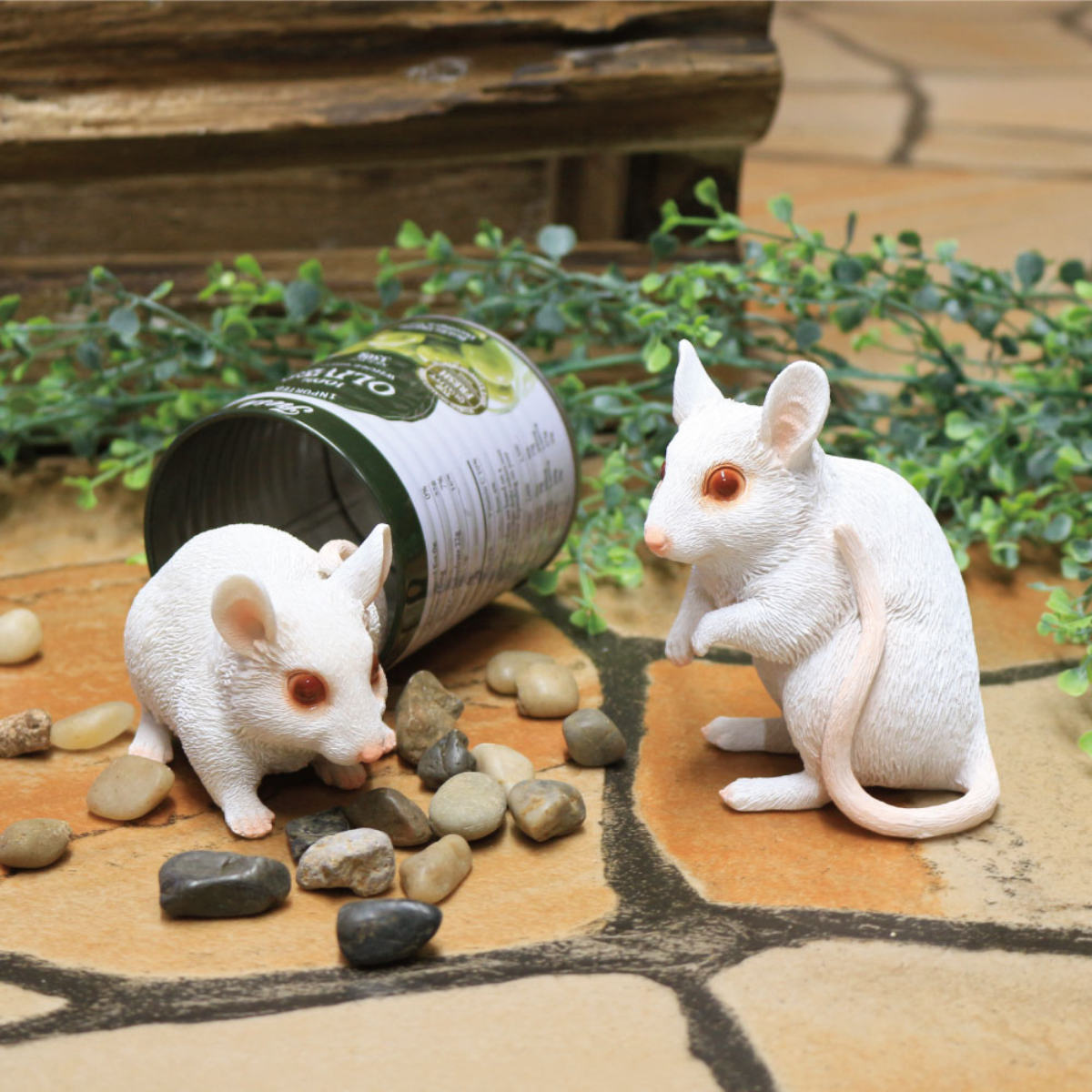 ガーデンオーナメント ハツカネズミ ( ガーデニング オーナメント ディスプレイ 飾り 置く ガーデンマスコット ねずみ 玄関 エントランス 庭 ガーデン 雑貨 インテリア 庭飾り ウェルカムオーナメント ) 【B】