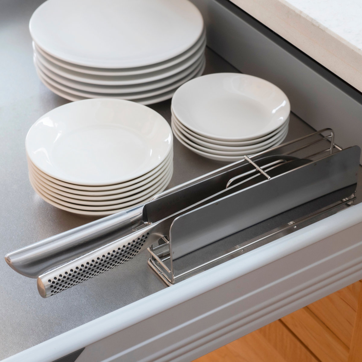 ビーワーススタイル すっきり暮らす 包丁スタンド ( 包丁差し 包丁ホルダー 包丁立て 日本製 ステンレス 食洗機対応 ほうちょう立て 横置き 燕三条産 オールステンレス 収納 包丁収納 ナイフスタンド カバー )