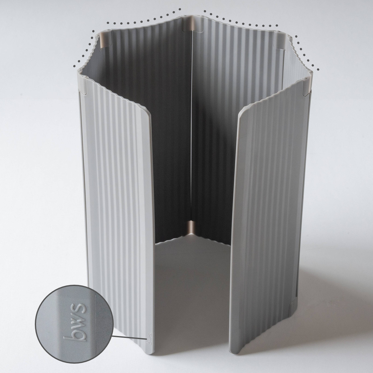 ビーワーススタイル すっきり暮らす 油はねガード IH専用 パネル 6枚タイプ ( レンジガード 油はね 防止 折りたたみ コンパクト IH 使うときだけ 食洗機対応 レンジパネル 油ハネガード IHコンロ用 揚げ物 ) 【ベージュ】 ベージュ