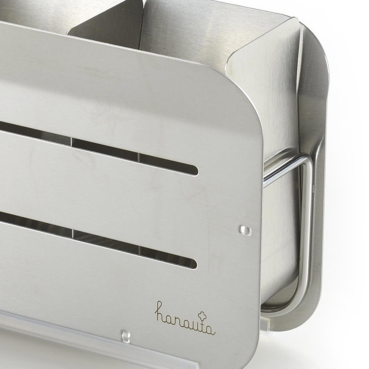 カトラリーポケット 水切りラック用 hanauta ハナウタ 箸立て シルバー ( 水切り 水切りラック ステンレス コンパクト カトラリー ポケット 仕切り 箸 キッチンツール 小物入れ 立てる 乾燥 収納 サビにくい )