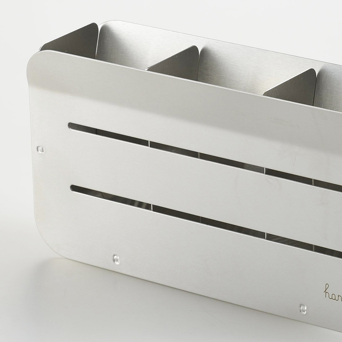 カトラリーポケット 水切りラック用 hanauta ハナウタ 箸立て シルバー ( 水切り 水切りラック ステンレス コンパクト カトラリー ポケット 仕切り 箸 キッチンツール 小物入れ 立てる 乾燥 収納 サビにくい )