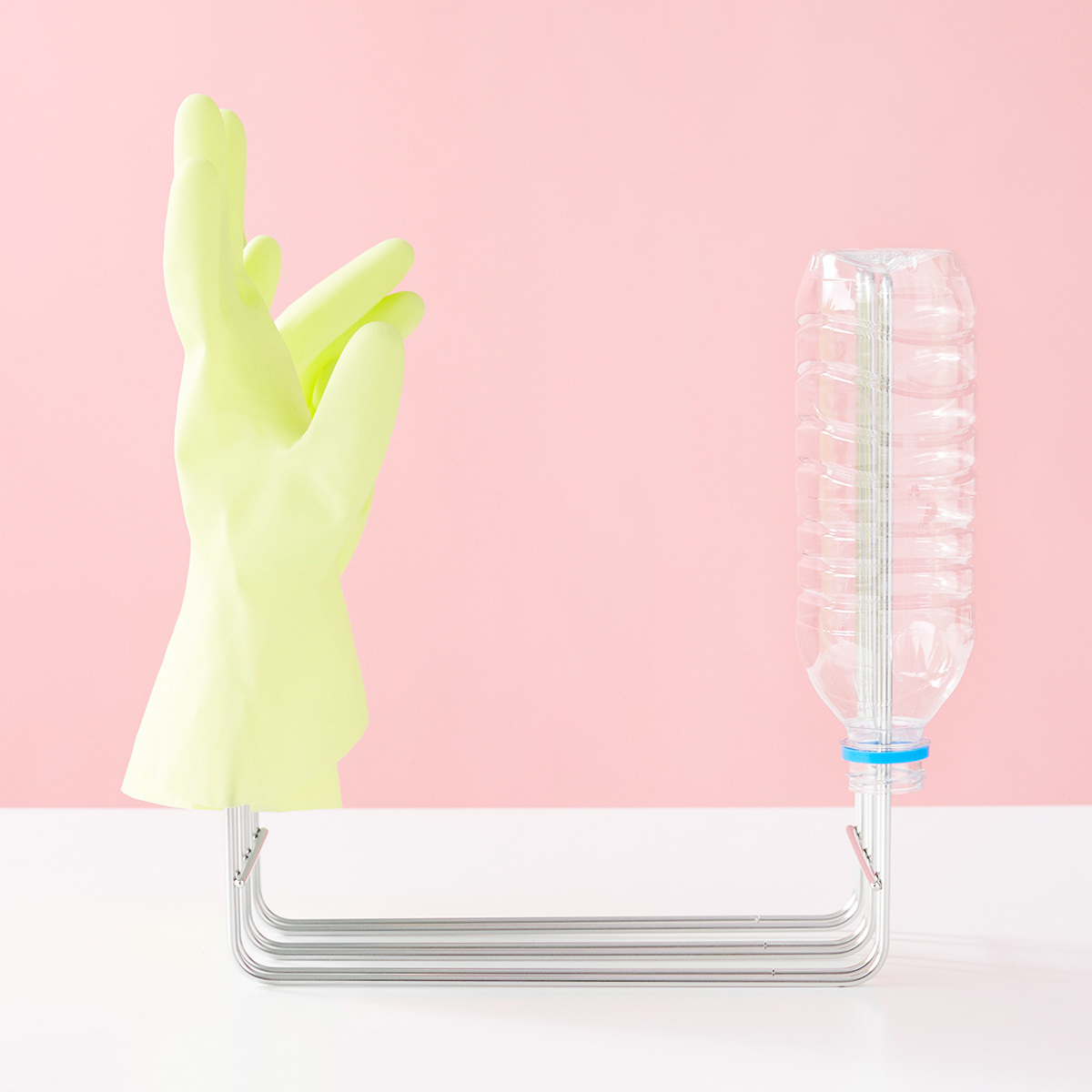 ふきん掛け キッチンハンガー hanauta ハナウタ シルバー ( 布巾掛け ふきんスタンド ステンレス 日本製 コの字型 置き型 ふきんハンガー 乾燥 干す まな板 俎板スタンド ボトルスタンド ペットボトル )