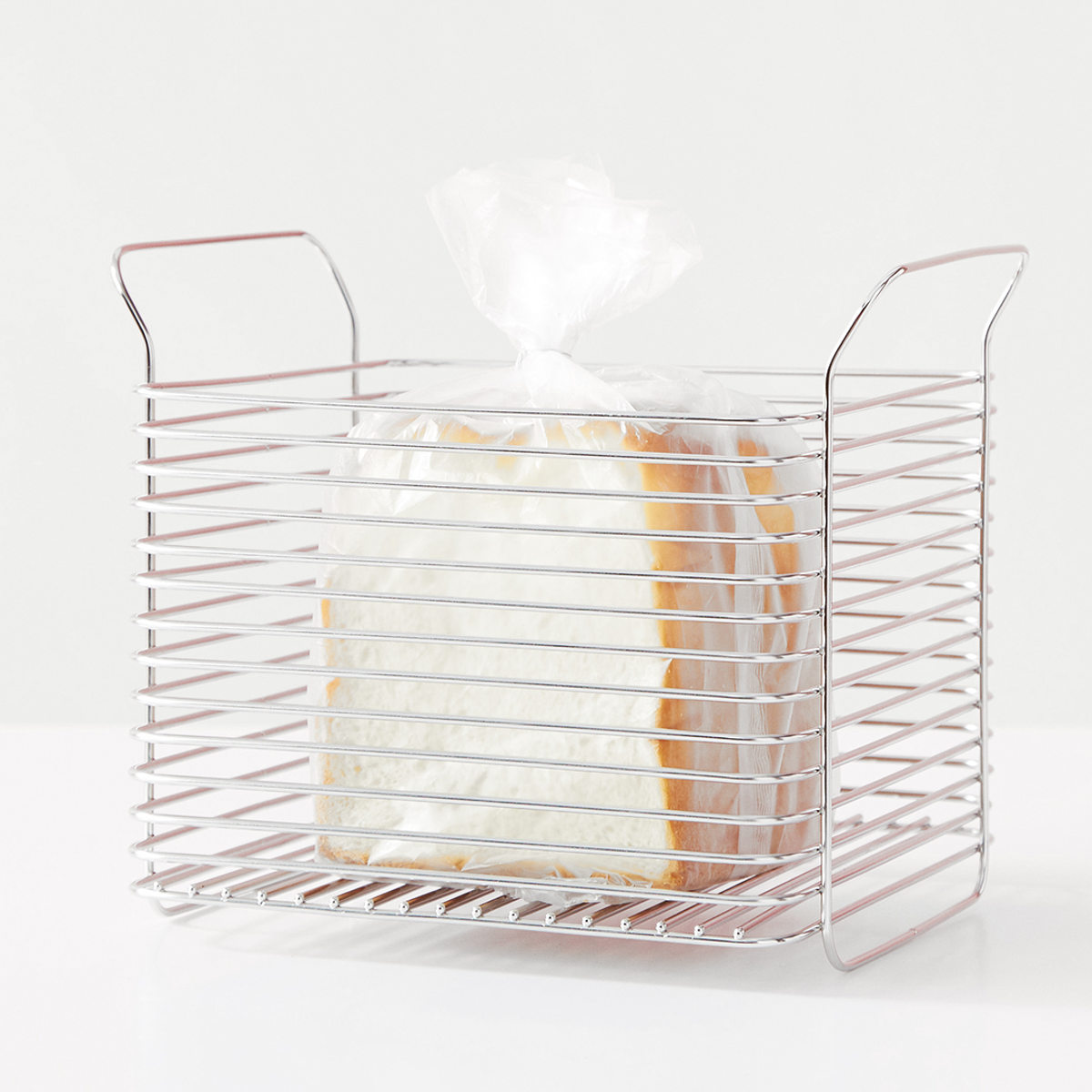 キッチンバスケット L hanauta ハナウタ シルバー ( ワイヤーバスケット ワイヤーラック 収納バスケット ステンレス 日本製 かご 深型 収納かご 小物入れ 収納ボックス 整理ボックス スタッキングバスケット )