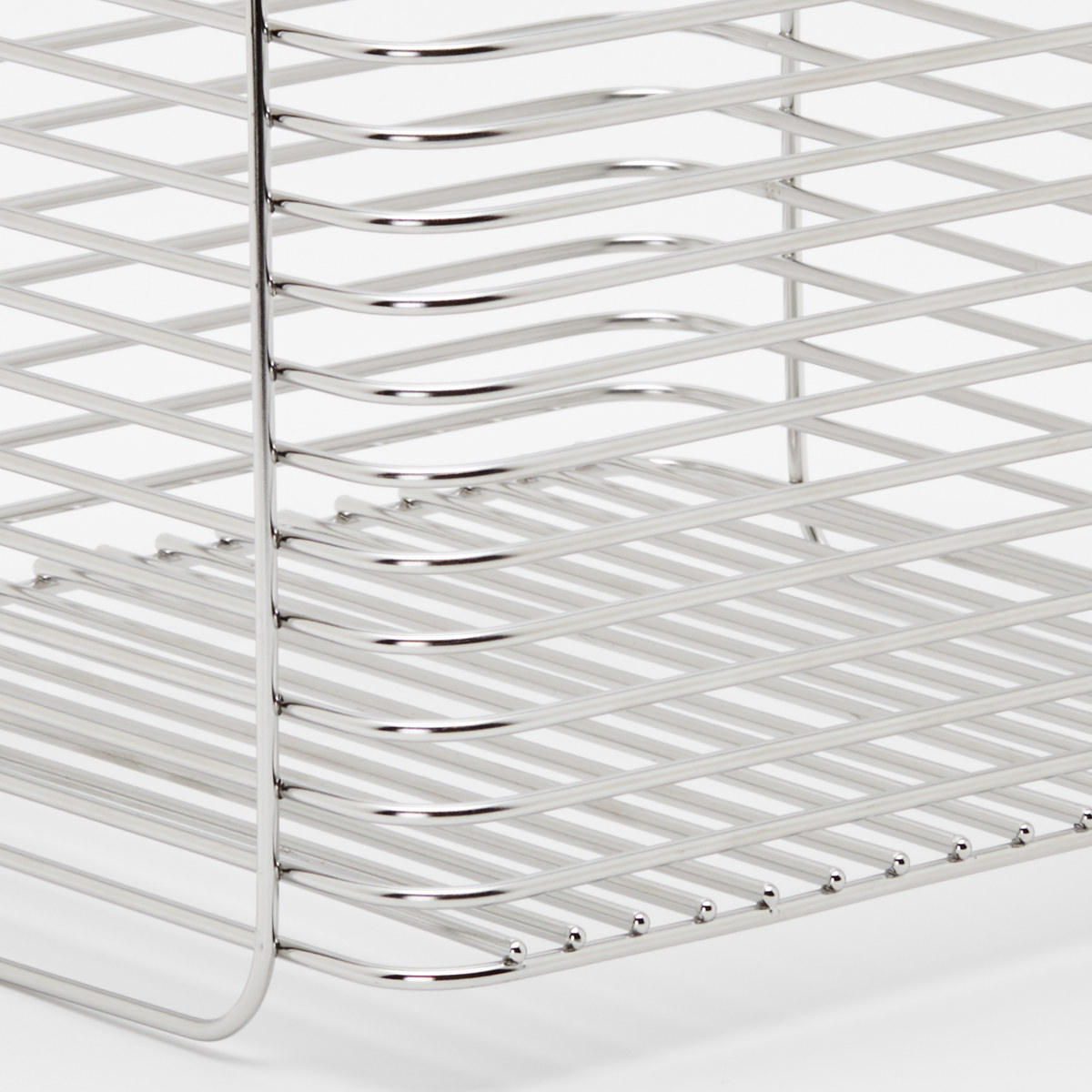 キッチンバスケット L hanauta ハナウタ シルバー ( ワイヤーバスケット ワイヤーラック 収納バスケット ステンレス 日本製 かご 深型 収納かご 小物入れ 収納ボックス 整理ボックス スタッキングバスケット )