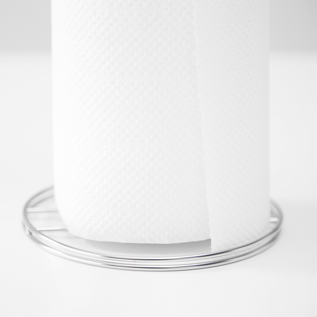 キッチンペーパーホルダー hanauta ハナウタ シルバー ( キッチンペーパースタンド ホルダー 縦置き ステンレス 日本製 ペーパースタンド ロールペーパー クッキングペーパー 収納 カット コンパクト )