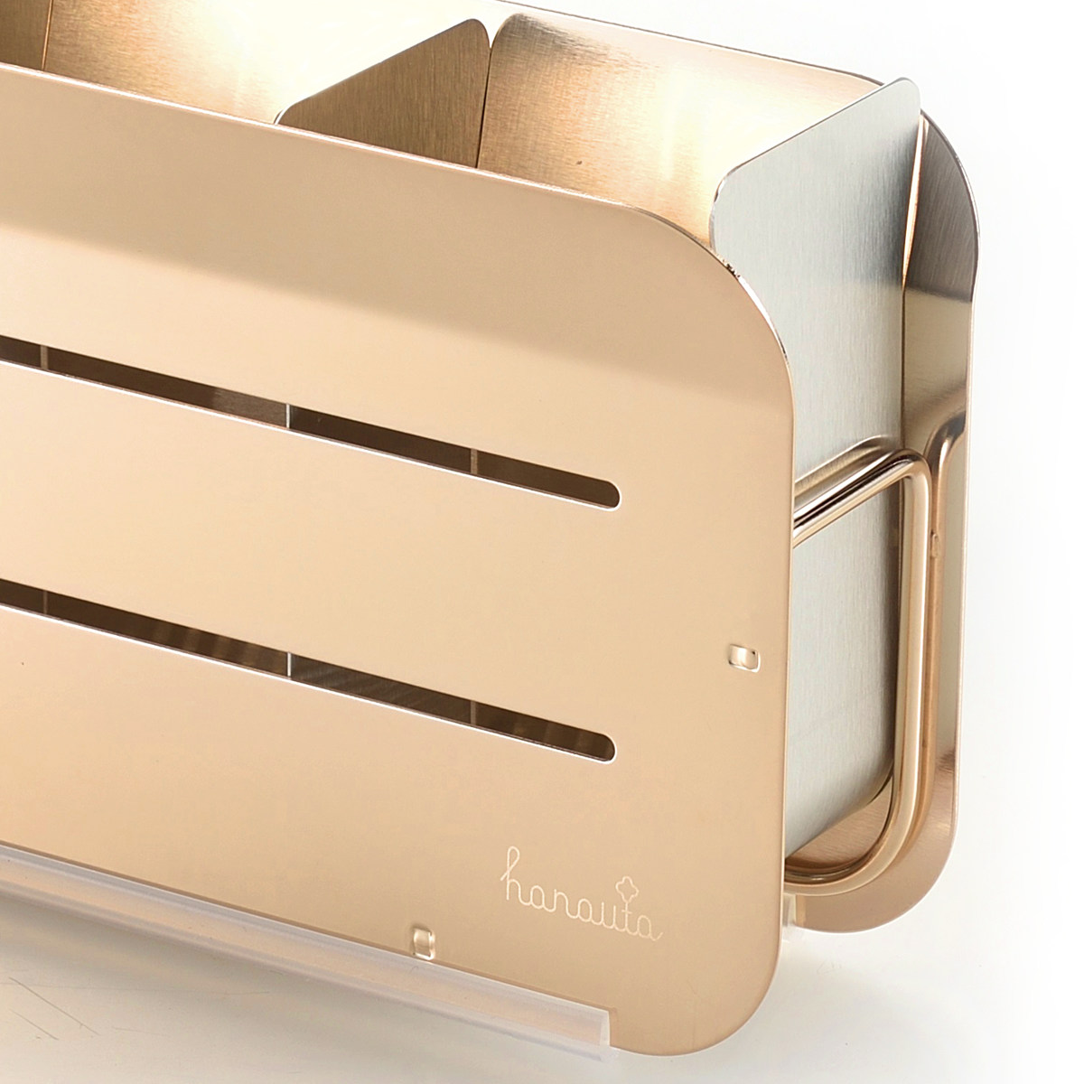 カトラリーポケット 水切りラック用 hanauta ハナウタ 箸立て ローズゴールド ( 水切り 水切りラック ステンレス コンパクト カトラリー ポケット 仕切り 箸 キッチンツール 小物入れ 立てる 乾燥 収納 )