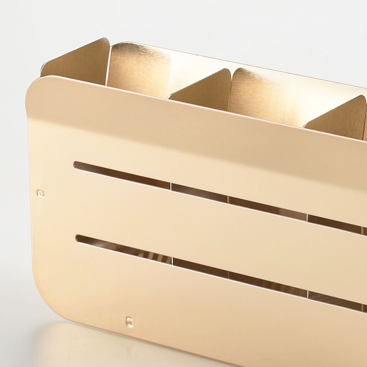 カトラリーポケット 水切りラック用 hanauta ハナウタ 箸立て ローズゴールド ( 水切り 水切りラック ステンレス コンパクト カトラリー ポケット 仕切り 箸 キッチンツール 小物入れ 立てる 乾燥 収納 )