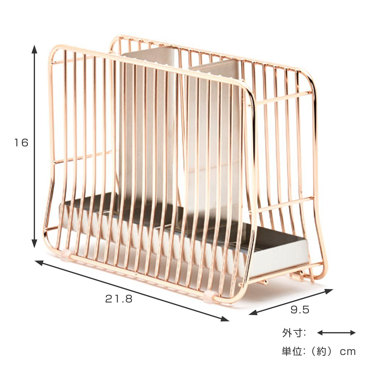 キッチン ツールスタンド L hanauta ハナウタ ローズゴールド ( キッチンツールスタンド カトラリースタンド ステンレス 収納 日本製 キッチンツール立て ラック 立てる キッチンツールホルダー サビにくい )