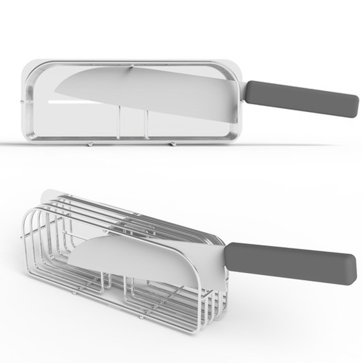 包丁スタンド hanauta ハナウタ 2本収納 ローズゴールド ( 包丁立て 包丁差し 包丁ホルダー 包丁入れ 横型 包丁収納 日本製 ほうちょう立て 包丁 ナイフスタンド スタンド 立て 置き 水切りラック キッチン )