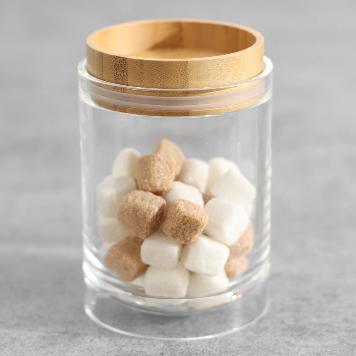 保存容器 450ml 重なるキャニスター バンブー ( キャニスター 密閉 プラスチック 0.45L 竹 保存 容器 ケース スタッキング 積み重ね ストッカー 食品保存容器 スパイスボトル フードストッカー 食品保存 丸型 シリコーン弁付き )