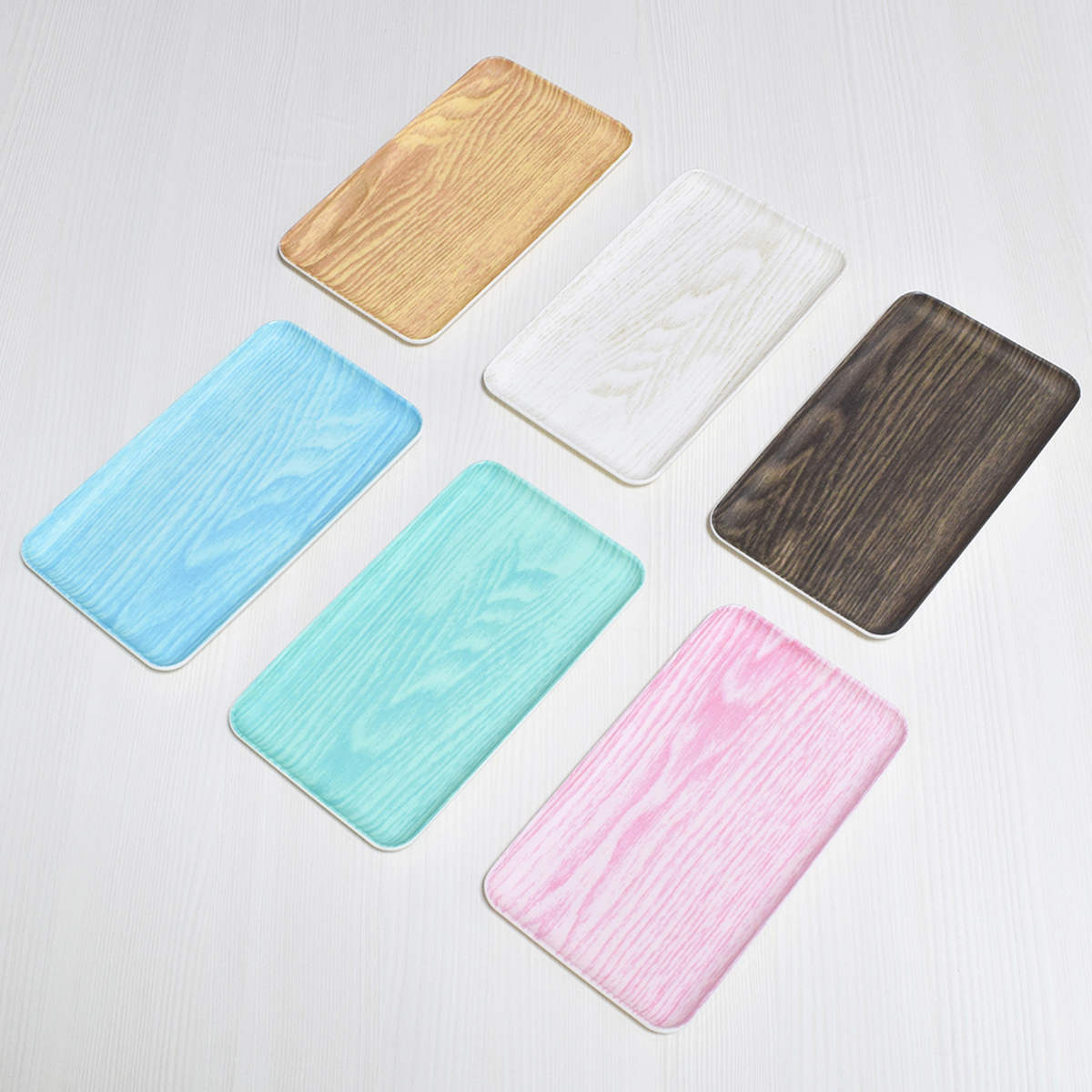 トレー HonuHonu 布張り 21cmトレイ ( 日本製 木目調 トレイ キッチントレー キッチン おしゃれ かわいい 角型 角 四角 ランチョンマット アクセサリートレー アクセサリートレイ シンプル ) 【ピンク】 ピンク