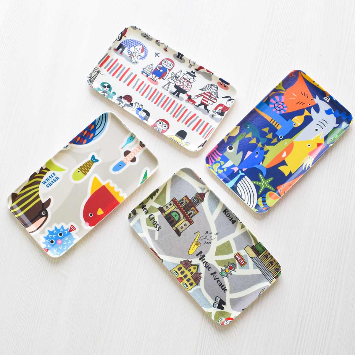 トレー RiCONIC 布張り 21cm トレイ ( キッチントレー キッチン おしゃれ キッチントレイ 日本製 かわいい レクタングル 長方形 カフェトレー お盆 おぼん おやつ ティータイム 水洗い可能 ) 【グレー】 グレー