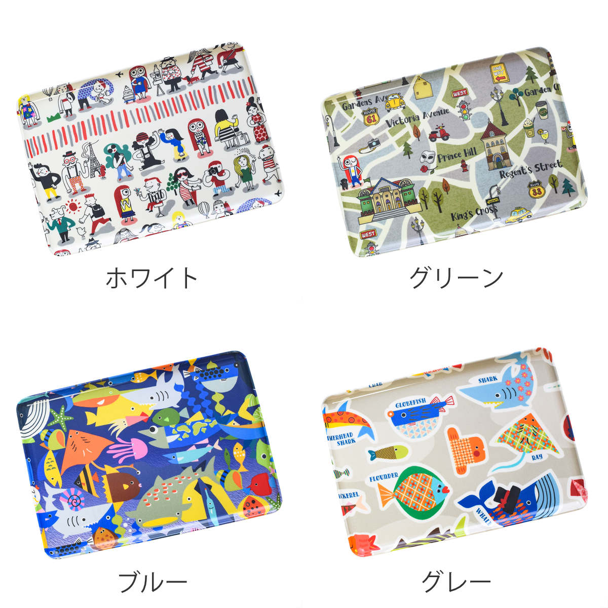 トレー RiCONIC 布張り 30cm トレイ ( キッチントレー キッチン おしゃれ キッチントレイ 日本製 かわいい すべり止め加工 レクタングル 長方形 ランチョンマット お盆 おぼん おやつ ランチ 朝食 水洗い可能 ) 【ホワイト】 ホワイト