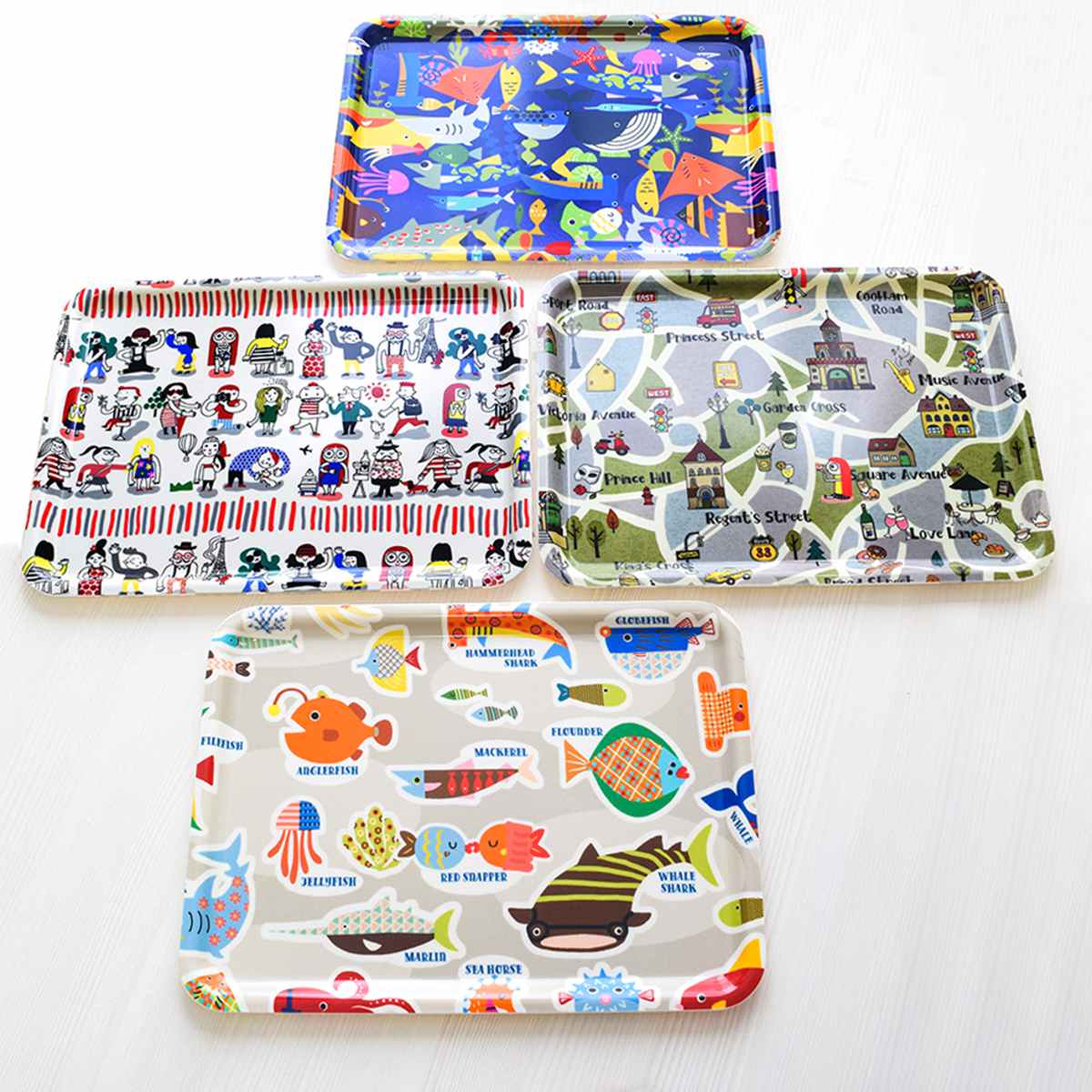 トレー RiCONIC 布張り 39cm トレイ ( キッチントレー キッチン おしゃれ キッチントレイ 日本製 かわいい すべり止め加工 レクタングル 長方形 ランチョンマット お盆 おぼん おやつ ランチ 朝食 水洗い可能 ) 【ホワイト】 ホワイト