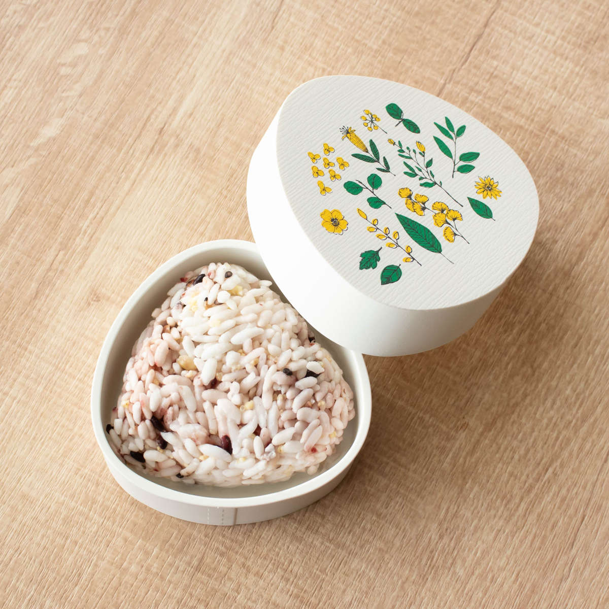 Hill&Fields わっぱおにぎりケース 310ml ( おにぎりケース おむすびケース 弁当箱 おにぎり おむすび ケース 日本製 わっぱ風 お弁当箱 おにぎり用 おむすび用 デザートケース フルーツケース お弁当 弁当 ) 【ピンク】 ピンク