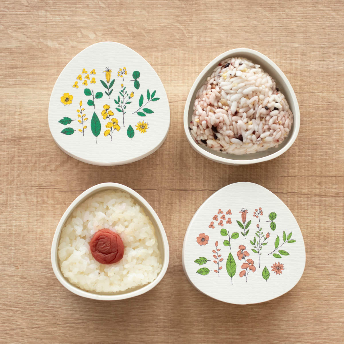 Hill&Fields わっぱおにぎりケース 310ml ( おにぎりケース おむすびケース 弁当箱 おにぎり おむすび ケース 日本製 わっぱ風 お弁当箱 おにぎり用 おむすび用 デザートケース フルーツケース お弁当 弁当 ) 【ピンク】 ピンク