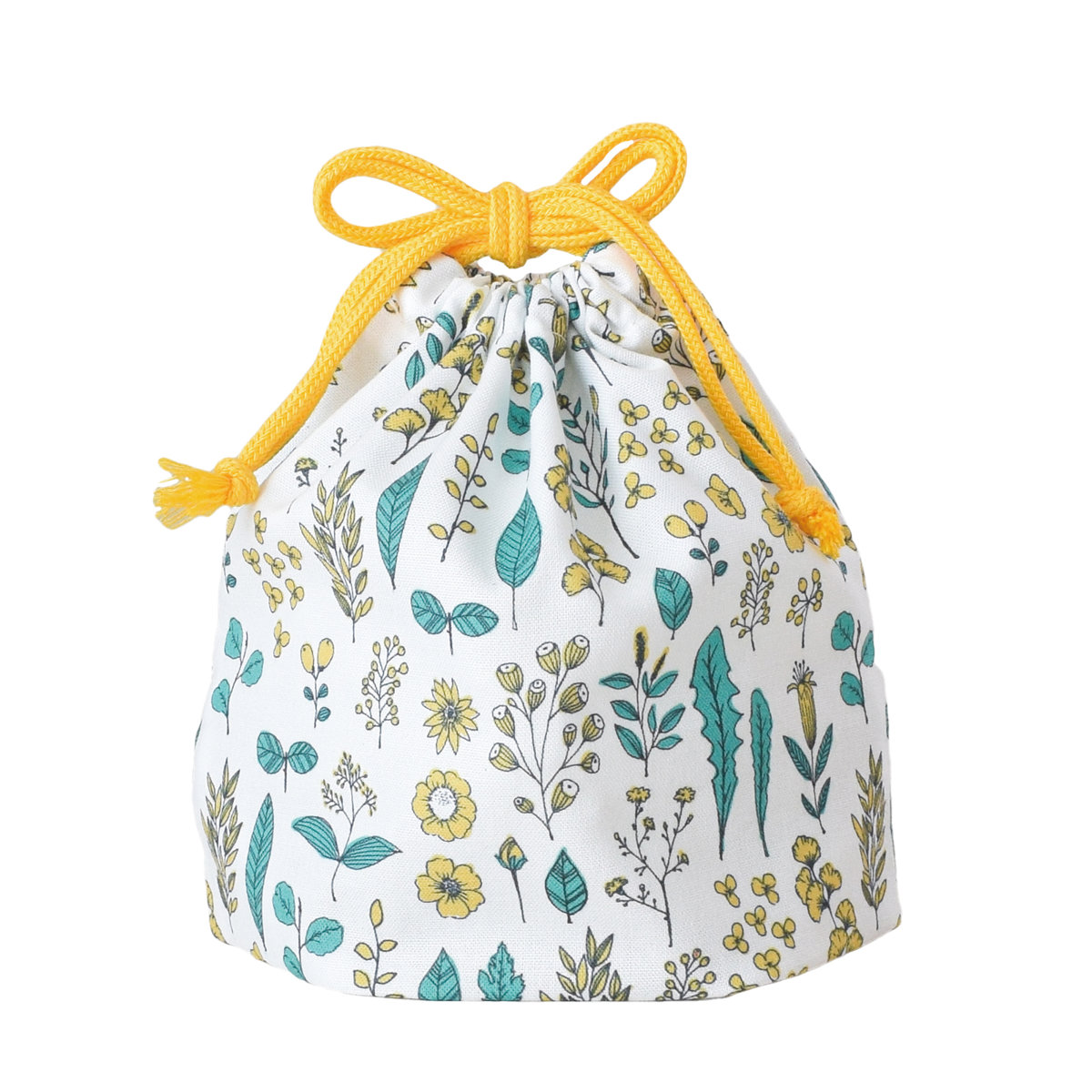 Hill&Fields おにぎり袋 ( お弁当袋 お弁当入れ ランチバッグ コップ袋 マチ有り 巾着 お弁当包み ランチ巾着 弁当包み お弁当 弁当 持ち運び おにぎり用 子ども 大人 かわいい ) 【ピンク】 ピンク