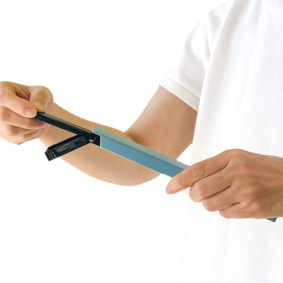 箸箱セット FIG 19.5cm 箸&ケース ( 食洗機対応 箸 箸&箸箱セット お箸 箸ケース 大人 日本製 食洗機OK はし 弁当 お弁当 スライド式 折れ曲げ式 持ち運び お弁当用 携帯用 おしゃれ ) 【グレー】 グレー