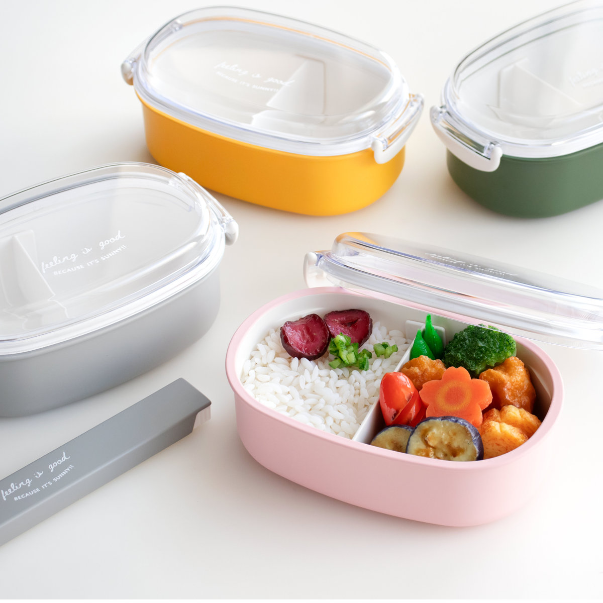 弁当箱 600ml FIG 塗1段ランチボックス ( お弁当箱 ランチボックス 食洗機対応 レンジ対応 ドーム型 1段 日本製 食洗機OK レンジOK お弁当 弁当 小判型 一段 一段弁当 ドーム蓋 おしゃれ クリア ) 【ネイビー】 ネイビー