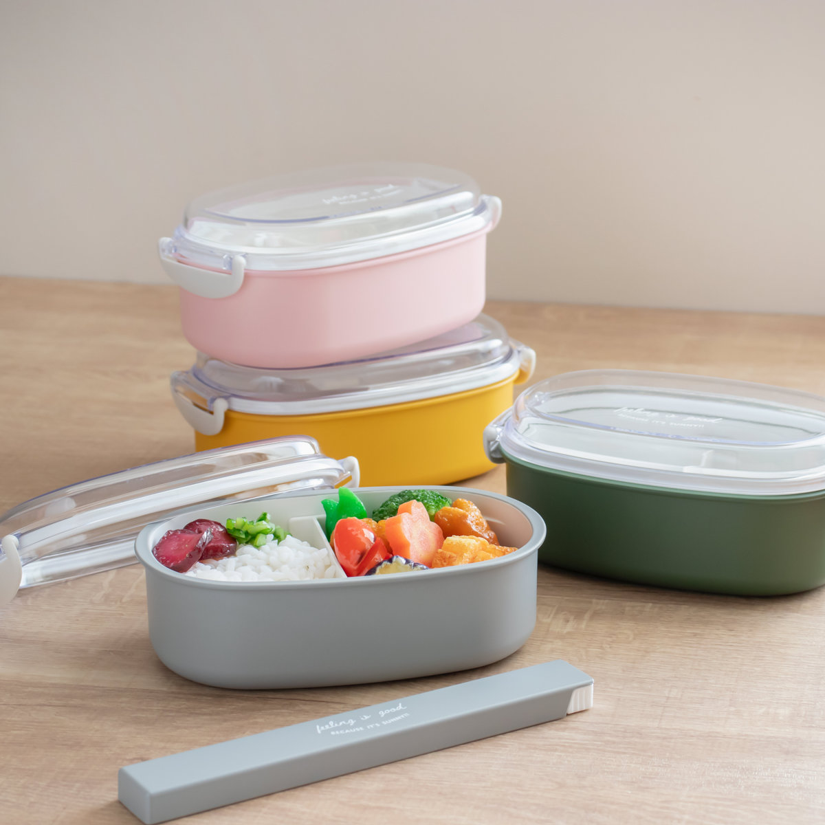 弁当箱 600ml FIG 塗1段ランチボックス ( お弁当箱 ランチボックス 食洗機対応 レンジ対応 ドーム型 1段 日本製 食洗機OK レンジOK お弁当 弁当 小判型 一段 一段弁当 ドーム蓋 おしゃれ クリア ) 【ネイビー】 ネイビー