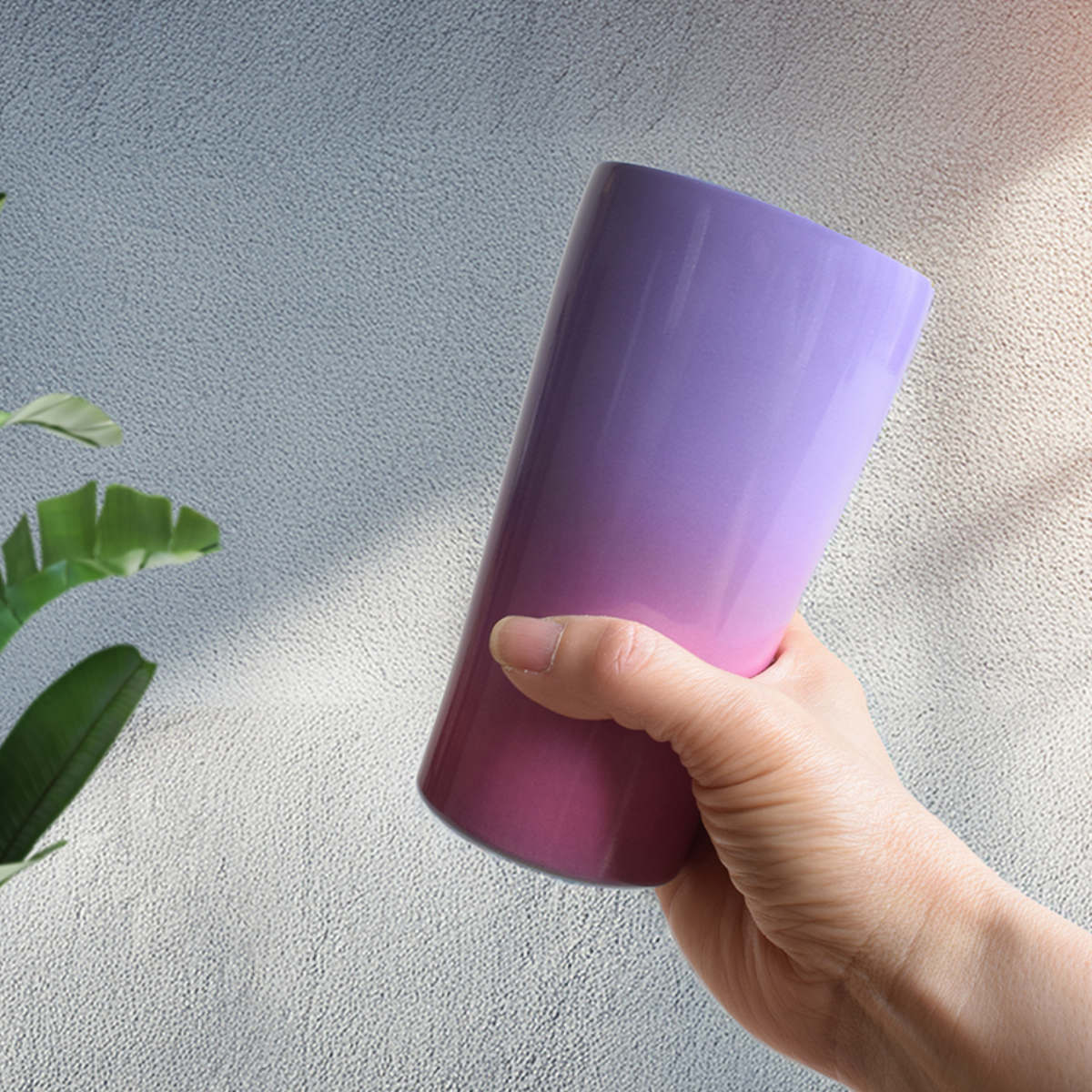 タンブラー 450ml シエルプレ Cielpre 2025 ( 保冷 保温 ステンレス 真空 真空二重構造 真空タンブラー コップ おしゃれ かわいい グラデーション ) 【サックス×ピンク】 サックス×ピンク