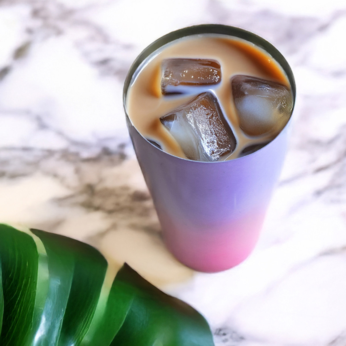 タンブラー 450ml シエルプレ Cielpre 2025 ( 保冷 保温 ステンレス 真空 真空二重構造 真空タンブラー コップ おしゃれ かわいい グラデーション ) 【サックス×ピンク】 サックス×ピンク