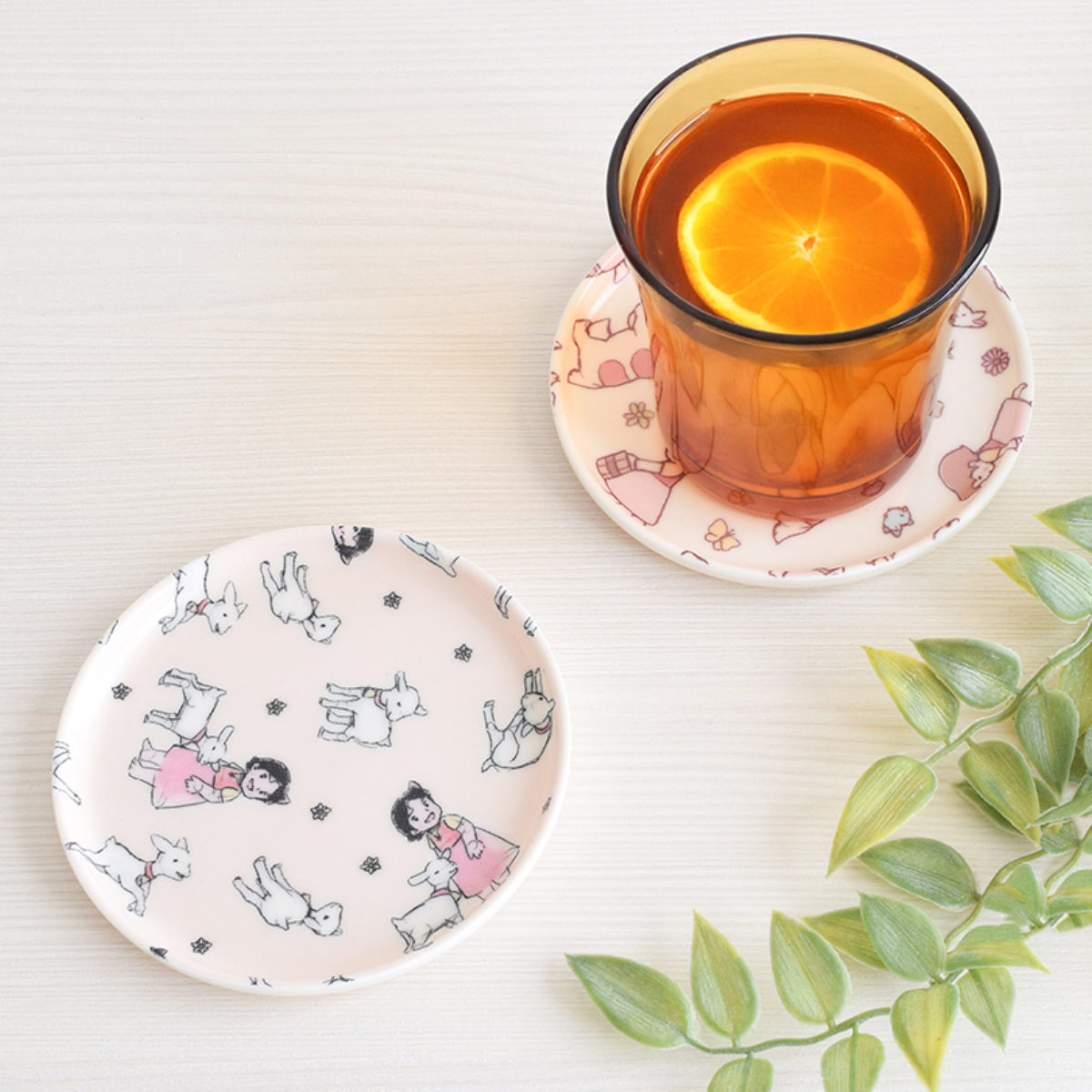 アルプスの少女ハイジ コースター （ キャラクター ドリンクマット ドリンク用 ドリンク マット 日本製 アクセサリートレー トレイ 小物置き かわいい おしゃれ ） 【B】