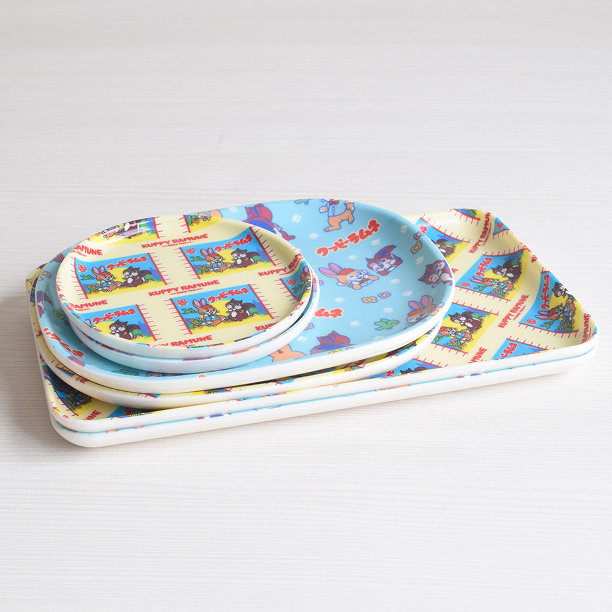 クッピーラムネ コースター ( ドリンク マット 日本製 アクセサリートレー トレイ 小物置き おしゃれ かわいい レトロ お菓子 丸 円形 ラウンド ) 【A】 A