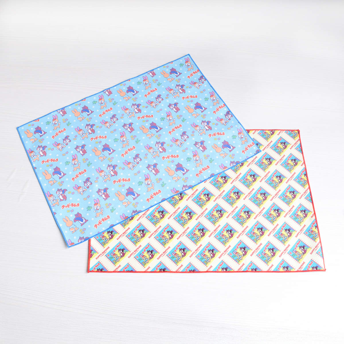 クッピーラムネ ランチョンマット ( テーブルマット ランチクロス 綿 布 日本製 かわいい レトロ 長方形 ) 【B】 B