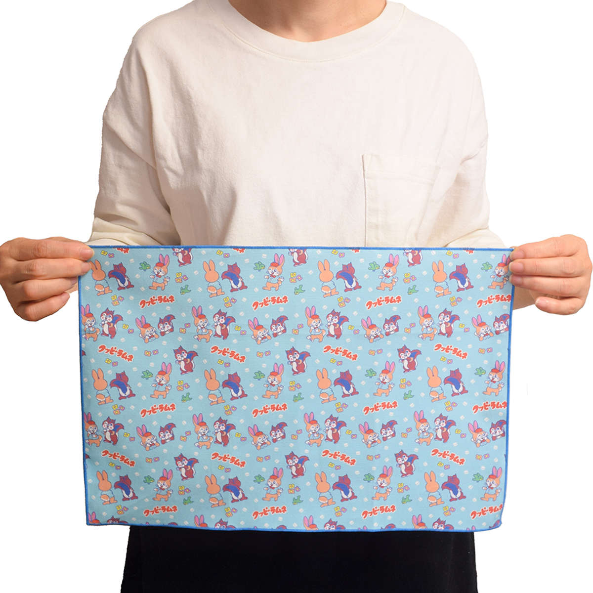 クッピーラムネ ランチョンマット ( テーブルマット ランチクロス 綿 布 日本製 かわいい レトロ 長方形 ) 【B】 B