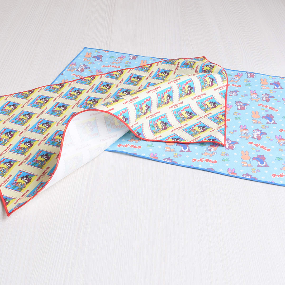 クッピーラムネ ランチョンマット ( テーブルマット ランチクロス 綿 布 日本製 かわいい レトロ 長方形 ) 【B】 B