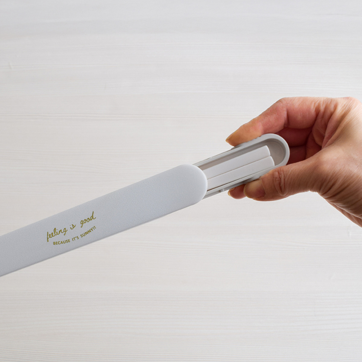 FIG 箸&ケース ( お箸 箸箱 18センチ スライド式 カトラリー 女子 男子 大人 お弁当用 箸 給食 お弁当 弁当 女性 男性 日本製 ) 【マットグリーン】 マットグリーン