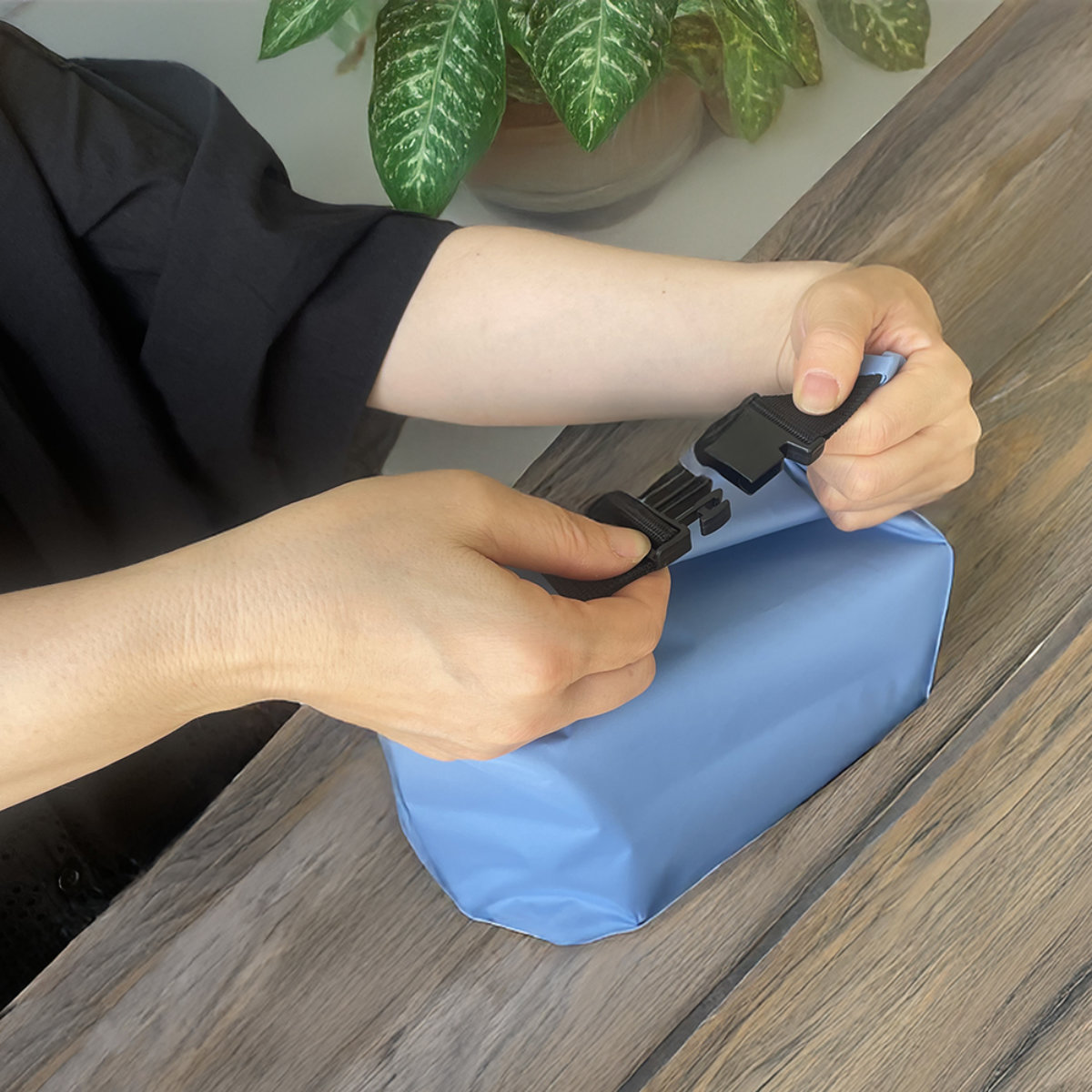 FIG ランチバッグ 撥水 ( 撥水ランチバッグ お弁当袋 弁当袋 サイズ調整 日本製 お弁当入れ バッグ おしゃれ お弁当 弁当 ランチグッズ ) 【グレー】 グレー