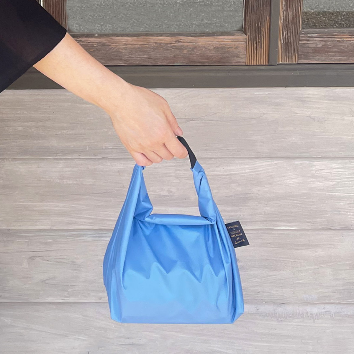 FIG ランチバッグ 撥水 ( 撥水ランチバッグ お弁当袋 弁当袋 サイズ調整 日本製 お弁当入れ バッグ おしゃれ お弁当 弁当 ランチグッズ ) 【グレー】 グレー