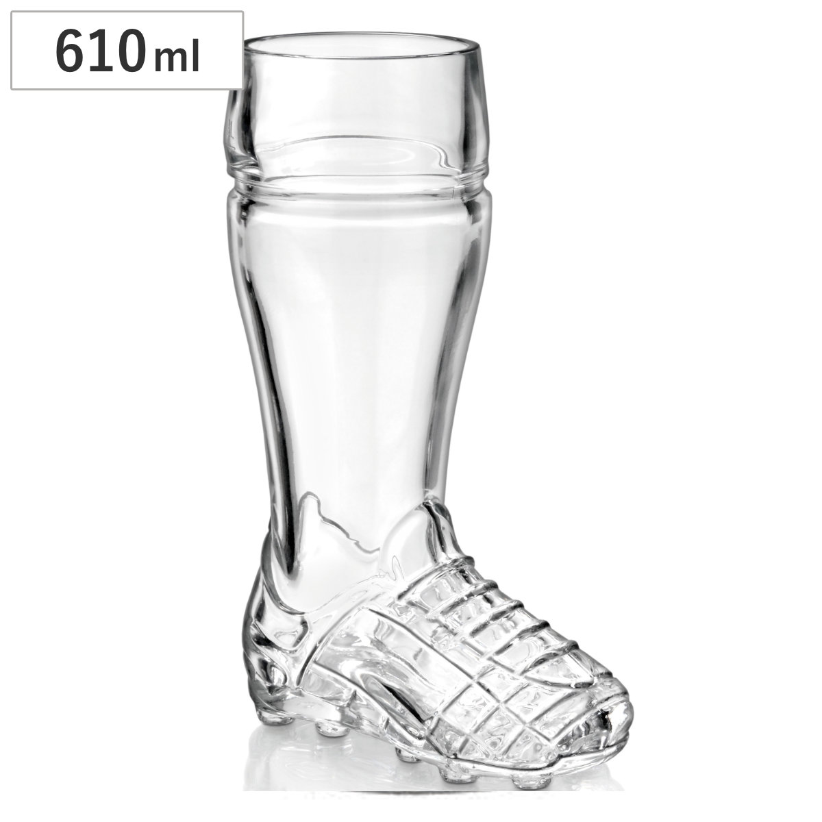Borgonovo ボルゴノヴォ グラス ブートサッカー 610cc （ 610ml ガラス サッカー ビアグラス タンブラー コップ 食器 シンプル おしゃれ ）