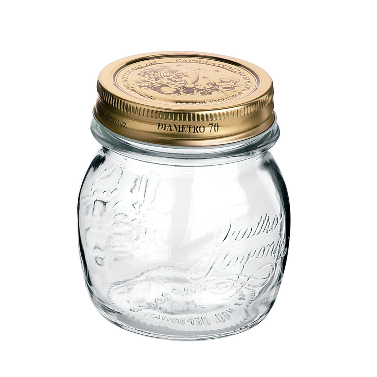 Bormioli Rocco ボルミオリ・ロッコ ガラス瓶 250ml Q.S.JAR 250cc ( ガラス 保存容器 ガラスジャー 蓋付き ジャム瓶 ガラス容器 おしゃれ 手作り ジャム ハーバリウム 保存瓶 ふた付き はちみつ 小さい かわいい )
