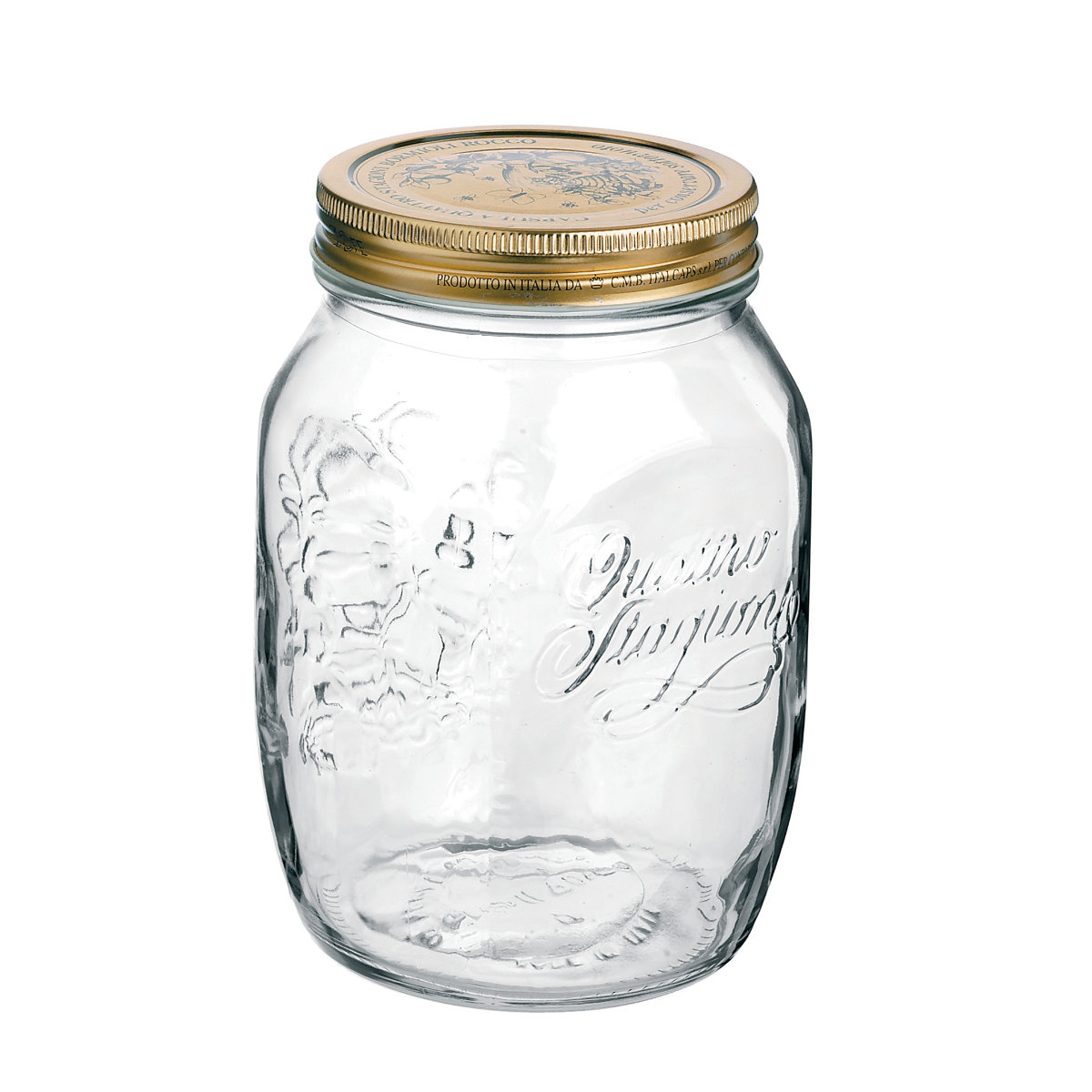 Bormioli Rocco ボルミオリ・ロッコ ガラス瓶 700ml Q.S.JAR 700cc ( ガラス 保存容器 ガラスジャー 蓋付き ガラス容器 おしゃれ 手作り ピクルス シロップ漬け 保存瓶 ふた付き はちみつ かわいい )