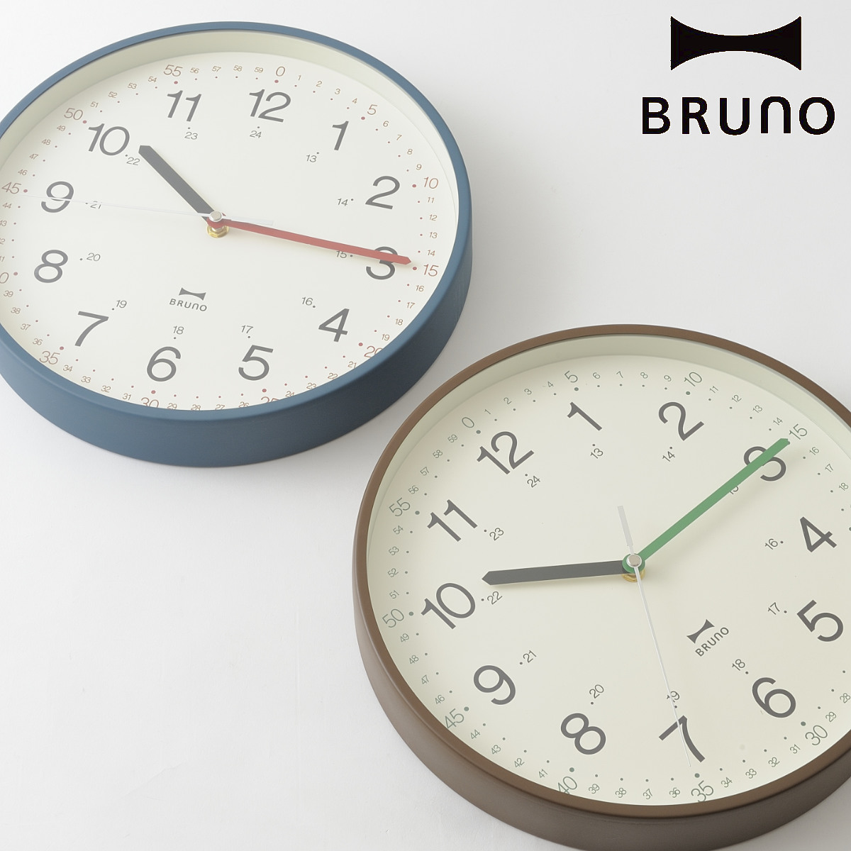 BRUNO 掛け時計 イージータイムクロック （ ブルーノ 時計 壁掛け時計 知育時計 ウォールクロック 壁掛け とけい クロック アナログ シン