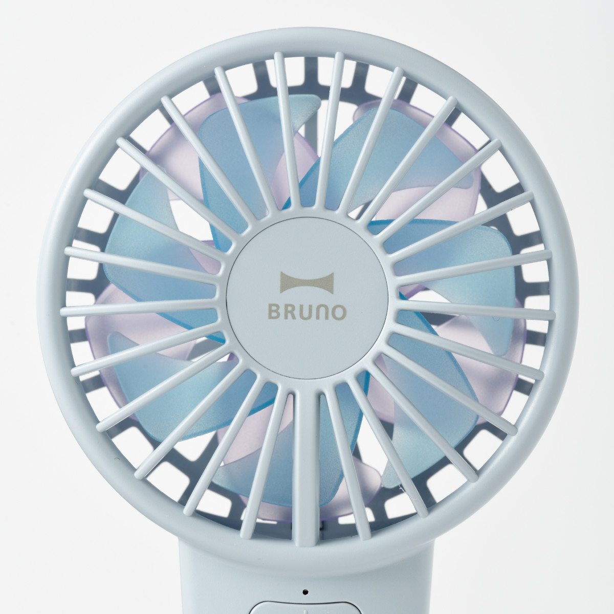 BRUNO ハンディファン コンパクト ダブルフルールファン ストラップ付き ( ブルーノ 携帯扇風機 ミニ扇風機 ショルダー 小型扇風機 卓上扇風機 スタンド付き 自立 角度 調節 クーラー 4段階風量 充電式 熱中症対策 おしゃれ ) 【マーガレットグレージュ】 マーガレットグレージュ