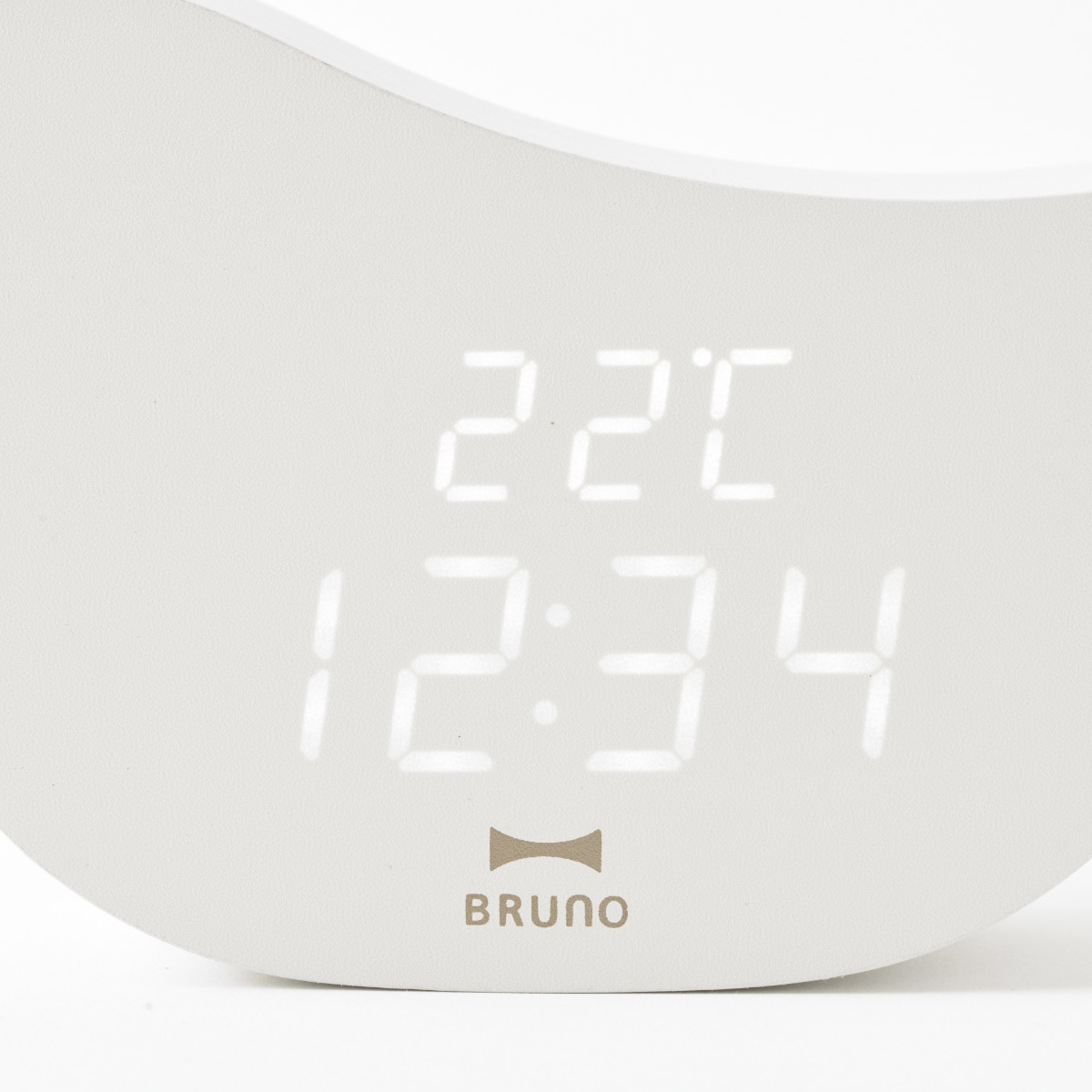 BRUNO 置き時計 モチーフクロック 温度計付き ( ブルーノ 時計 置時計 鳥 ねこ デジタル アラーム 目覚まし時計 かわいい インテリア 日付 温度表示 機能付き 電池式 USB接続可能 ) 【bird】 bird