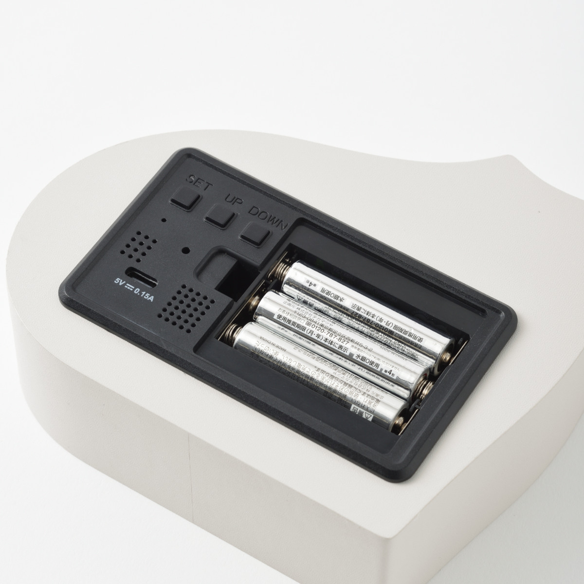 BRUNO 置き時計 モチーフクロック 温度計付き ( ブルーノ 時計 置時計 鳥 ねこ デジタル アラーム 目覚まし時計 かわいい インテリア 日付 温度表示 機能付き 電池式 USB接続可能 ) 【bird】 bird