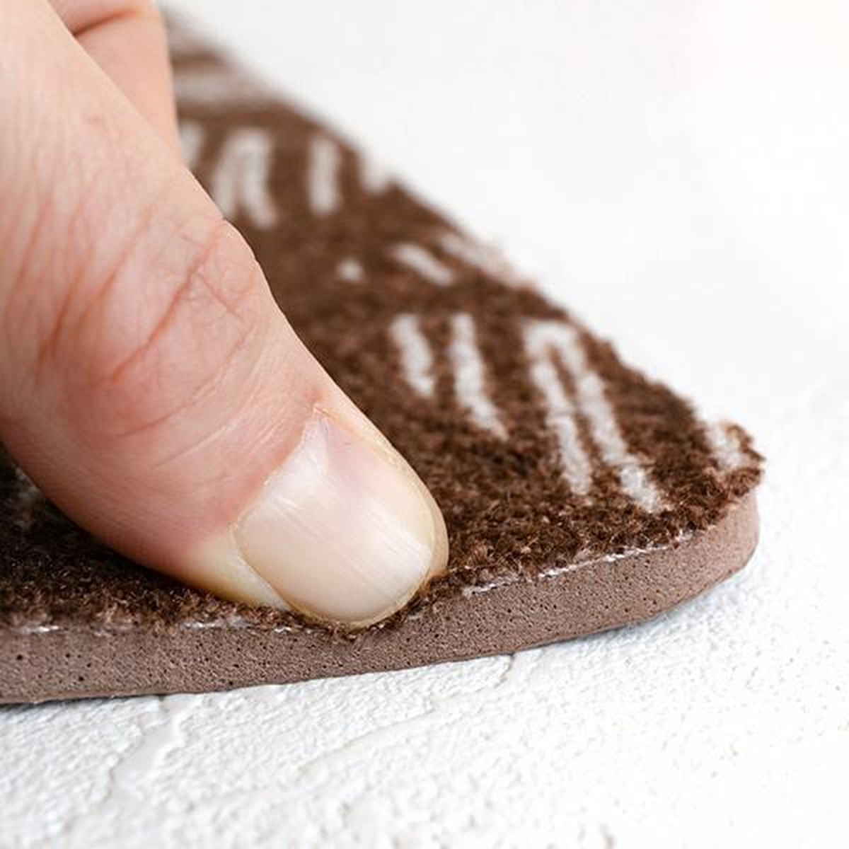 ジョイントマット 9枚組 30cm フチ付き ジョイントラグ ブラウン ( ラグ カーペット マット ジョイント フチ 敷くだけ キッチンマット リビング ソファ下 カット可能 クッション性 防音 キズ 床 フローリング カーペット調 )