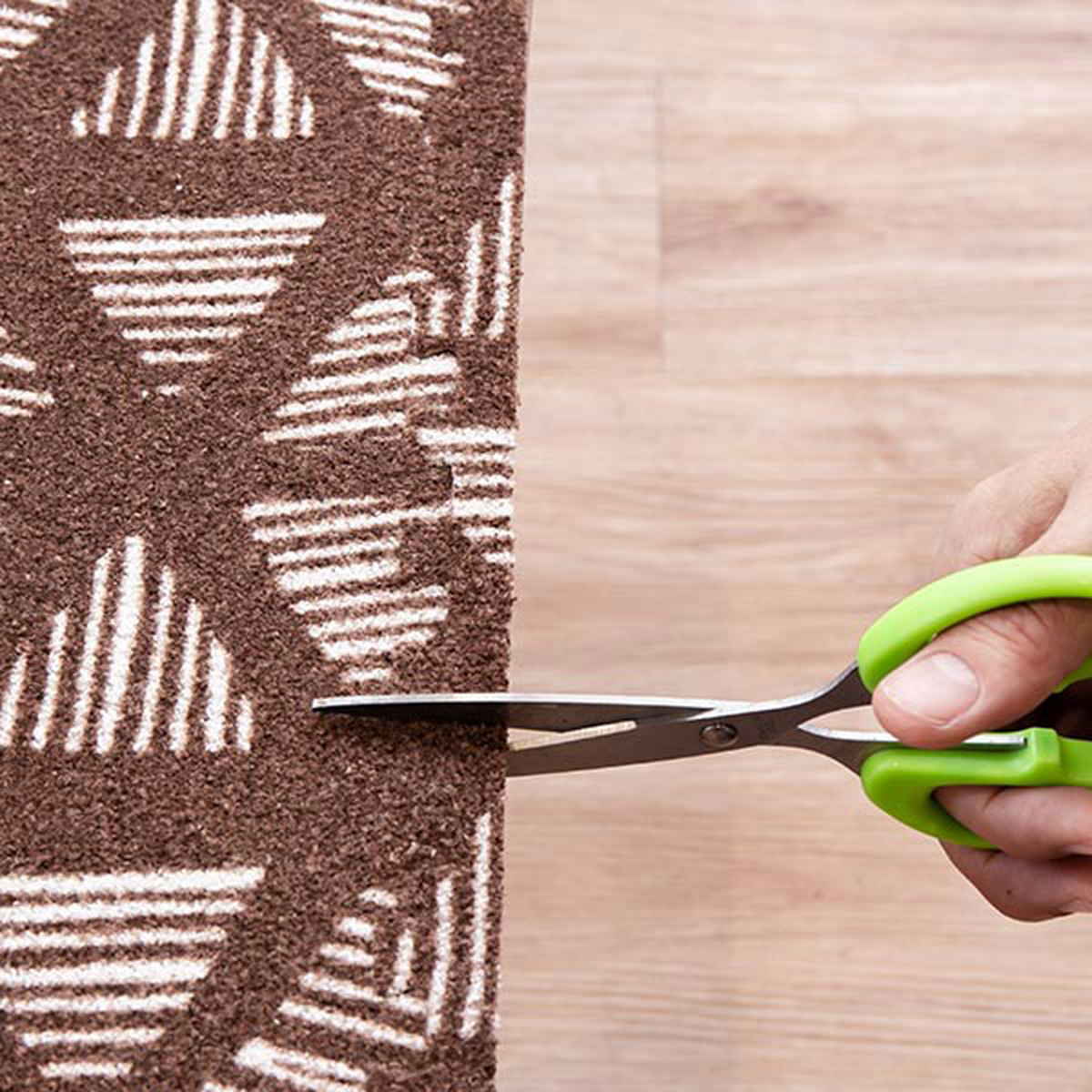 ジョイントマット 9枚組 30cm フチ付き ジョイントラグ ブラウン ( ラグ カーペット マット ジョイント フチ 敷くだけ キッチンマット リビング ソファ下 カット可能 クッション性 防音 キズ 床 フローリング カーペット調 )