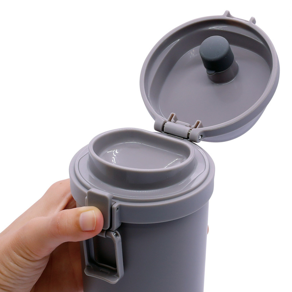 水筒 550ml holms ワンタッチタンブラー 550 ( ワンタッチ 直飲み 保温 保冷 食洗機対応 マグ ステンレスボトル 食洗機OK 直のみ ワンプッシュ マイボトル マグボトル ステンレス製 ダイレクトボトル ) 【ダークグレー】 ダークグレー