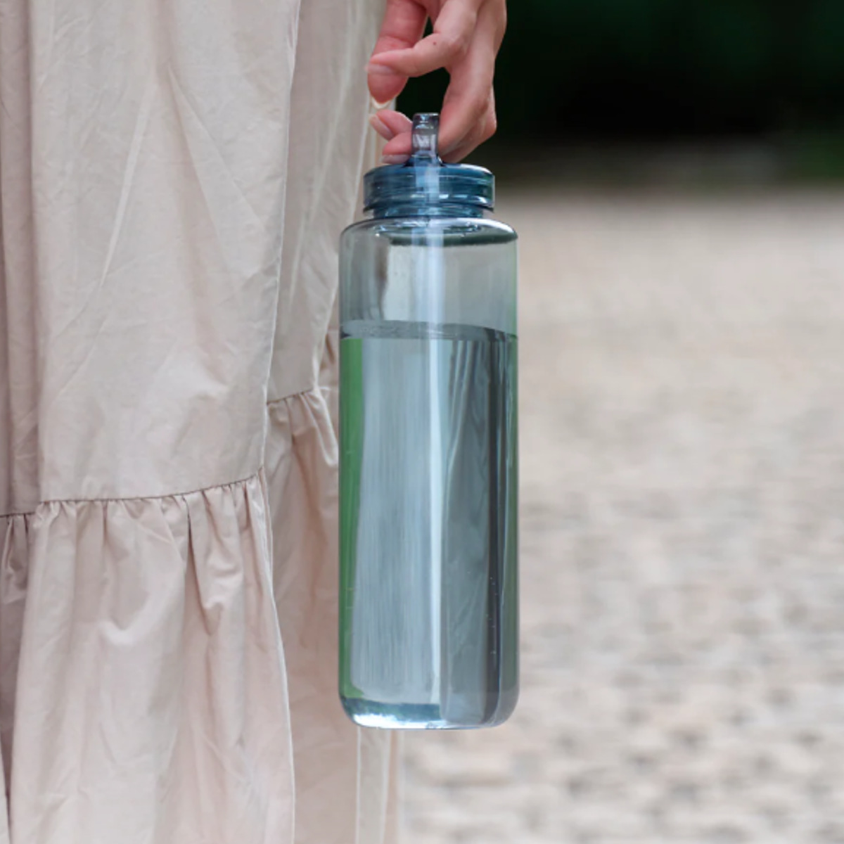 水筒 1L ウォーターボトル mlte EDGE Bottle 1000 ( ボトル 食洗機対応 直飲み クリアボトル おしゃれ 食洗機OK 直のみ タンブラー マイボトル 軽い 持ち運び 持ち手付き クリア 透明 大人 ) 【ブラウン】 ブラウン