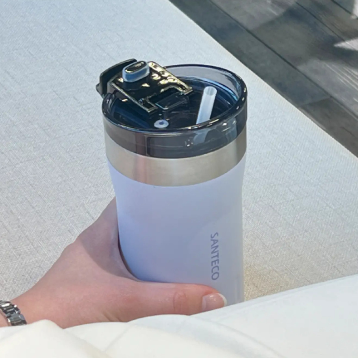 水筒 350ml KARIBA タンブラー 魔法瓶 ( 保温 保冷 コップ ステンレスタンブラー 保温タンブラー マグカップ 保冷タンブラー マグ カップ 保温保冷 シンプル おしゃれ 白 ) 【ホワイト】 ホワイト