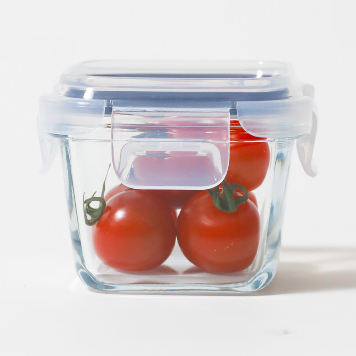 保存容器 耐熱ガラス ミニ保存容器3個組 atomico ラウンド スクエア ( アトミコ ガラス 密閉 電子レンジ対応 食洗機対応 オーブン対応 4点ロック 丸型 角型 ミニ 耐熱容器 保存 容器 ガラス容器 食品保存 積み重ね 150ml 180ml ) 【スクエア】 スクエア