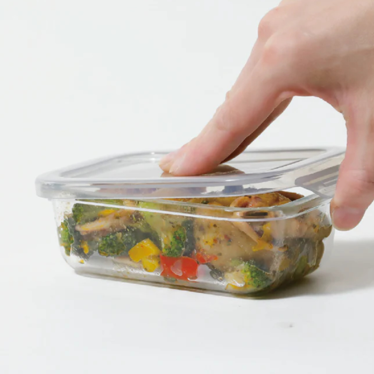 保存容器 耐熱ガラス ワンタッチ保存容器 Sサイズ 2個組 ( ガラス 密閉 食洗機対応 電子レンジ対応 オーブン対応 冷蔵 冷凍 透明 ストッカー 容器 食品保存 作り置き お弁当 鮮度保持 中身がわかる スタッキング 400ml )