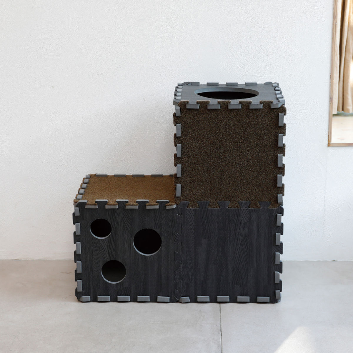 猫ハウス つめが研げる ペットトンネル 爪とぎ （ 爪研ぎ つめとぎ 猫用 爪とぎハウス ストレス解消 遊び おもちゃ かわいい 爪磨き ガリガリ トンネル 穴 ハウス 寝床 ねこ 猫用品 ペット用品 ）